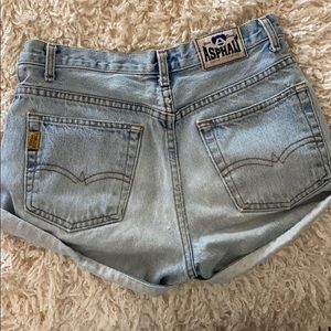 Blue Asphalt high waisted jean shorts